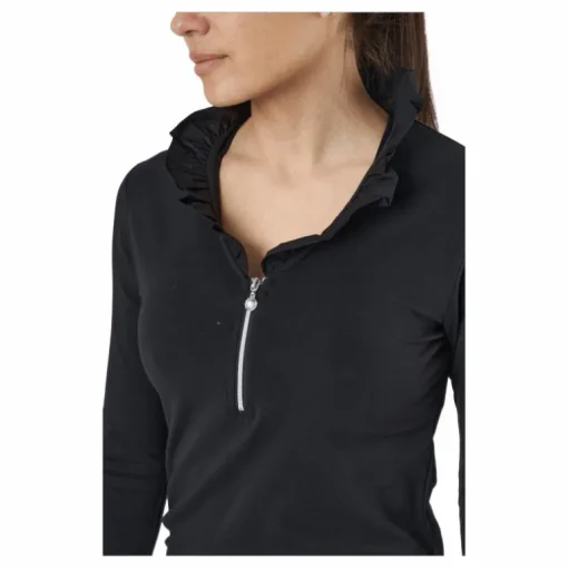 Patrice 3/4 Polo Shirt Black
