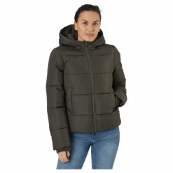 Pcbee New Short Puffer Jacket Black Olive