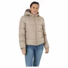 Pcbee New Short Puffer Jacket Silver Mink