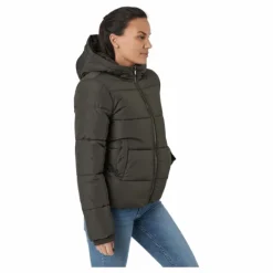 Pcbee New Short Puffer Jacket Black Olive