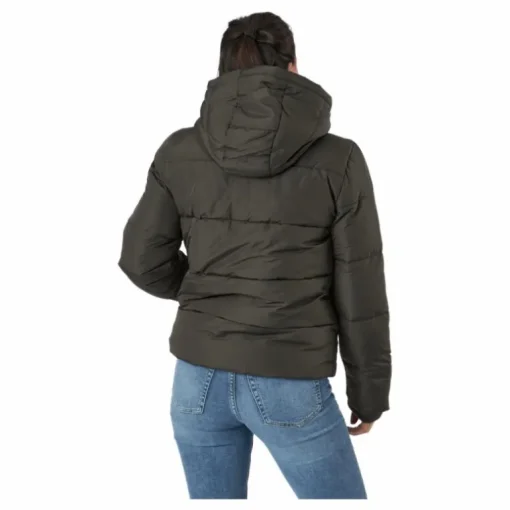Pcbee New Short Puffer Jacket Black Olive