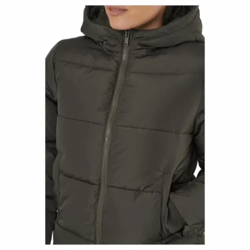 Pcbee New Short Puffer Jacket Black Olive