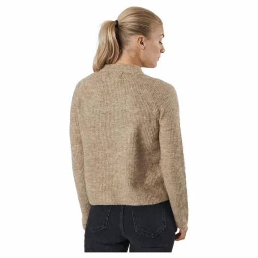 Pcellen Ls O-neck Knit Bc Silver Mink