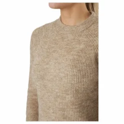Pcellen Ls O-neck Knit Bc Silver Mink