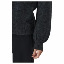 Pcperla Ls Knit Bc Dark Grey Melange