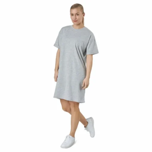 Pcria Ss Dress Bc Light Grey Melange