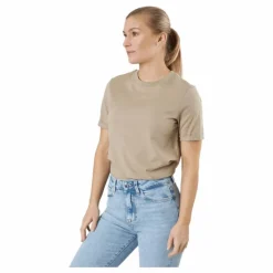 Pcria Ss Fold Up Solid Tee Bc Silver Mink