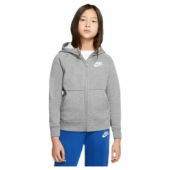 PE Zip Hoodie Junior Grey