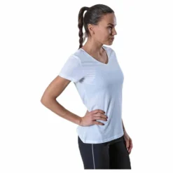 Performance Athl V-Neck Ss Tee White