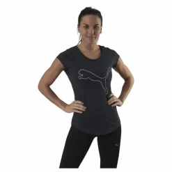 Performance Heather Cat Tee Grey