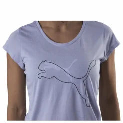 Performance Heather Cat Tee Purple