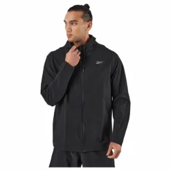 Performance Woven Zip-Up Jacket Black