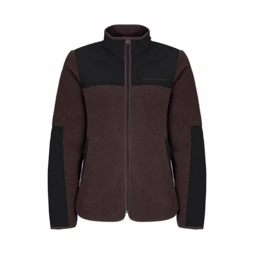 Phoebe Pile Jacket Seal Brown