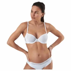 Pique Lace Lightly Lined Demi White