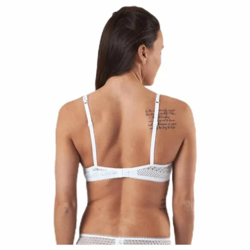 Pique Lace Lightly Lined Demi White