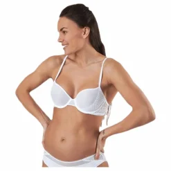 Pique Lace Lightly Lined Demi White