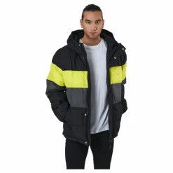 Pirro Blocked Puff Jacket Black-asphalt-sulphur Spring