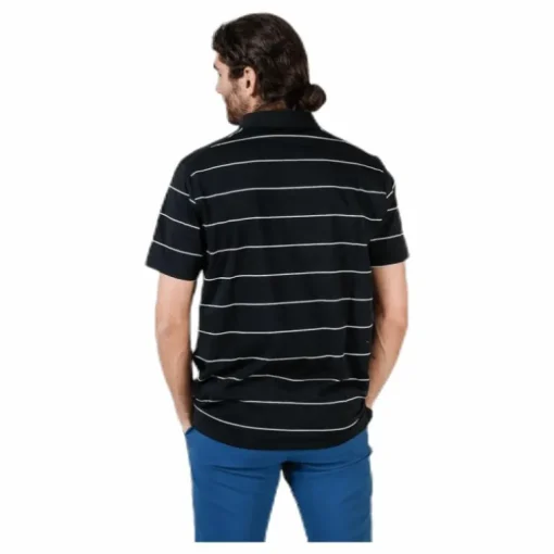 Player Striped Polo White/Black