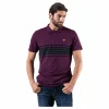 Plus Stripe Polo Blue