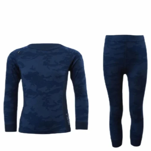 Print Merino Set Blue