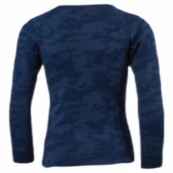 Print Merino Set Blue