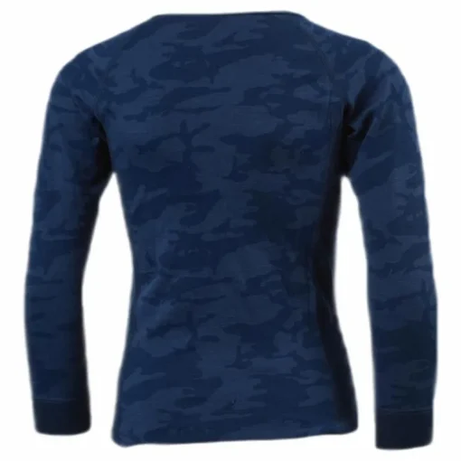 Print Merino Set Blue