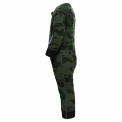 Print Merino Wool Overall Green