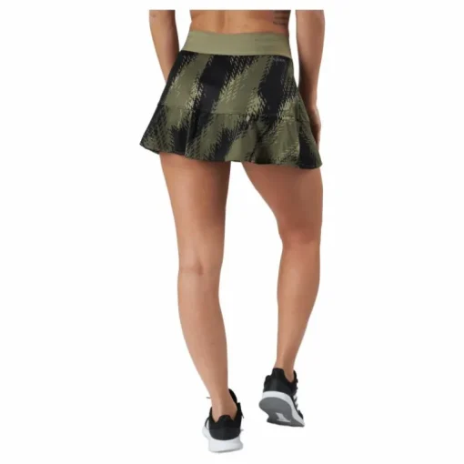 Printed Match Skirt P.blue 000/brown
