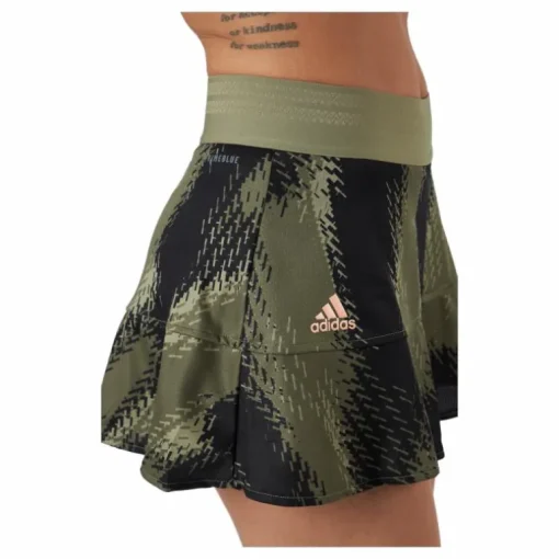 Printed Match Skirt P.blue 000/brown