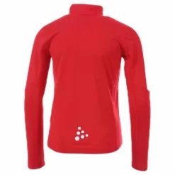 Progress Halfzip Ls Tee Junior Red