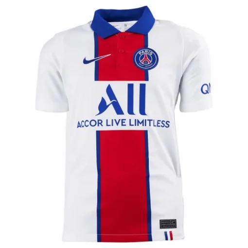Psg Away Shirt 20/21 Kids White
