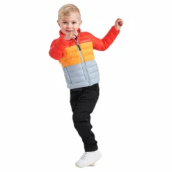 Puff Jacket Orange/Blue/Yellow