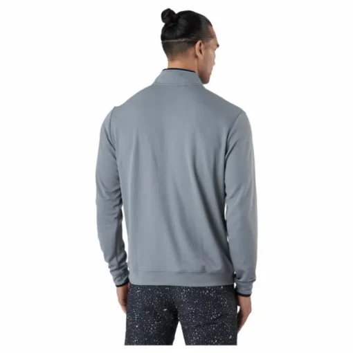 Quarter-Zip Sweatshirt Grey Three