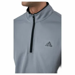 Quarter-Zip Sweatshirt Grey Three