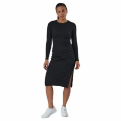 Quinn Rib Dress Black