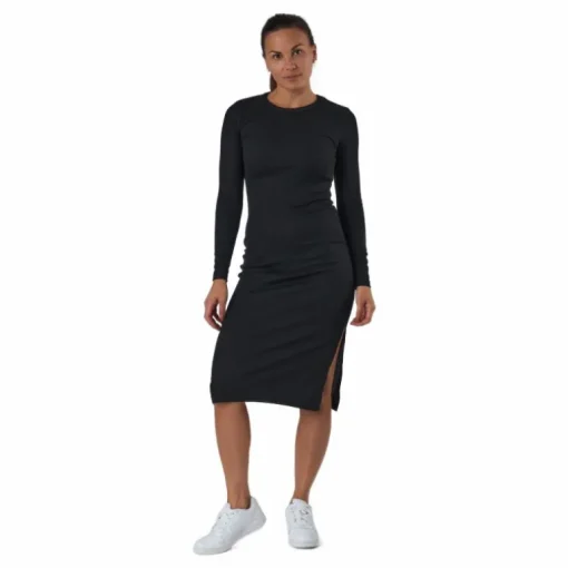 Quinn Rib Dress Black