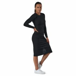 Quinn Rib Dress Black