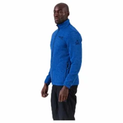 Ralf Melange Fleece Jacket w. Windproof Lining Blue