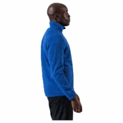 Ralf Melange Fleece Jacket w. Windproof Lining Blue