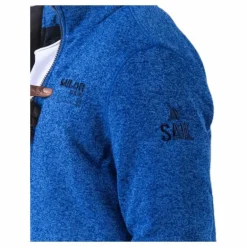 Ralf Melange Fleece Jacket w. Windproof Lining Blue