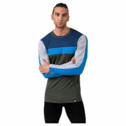 Retro wool Crew Green/Grey