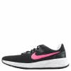Revolution 6 Big Kids' Road Running Shoes BLACK/HYPER PINK-PINK FOAM