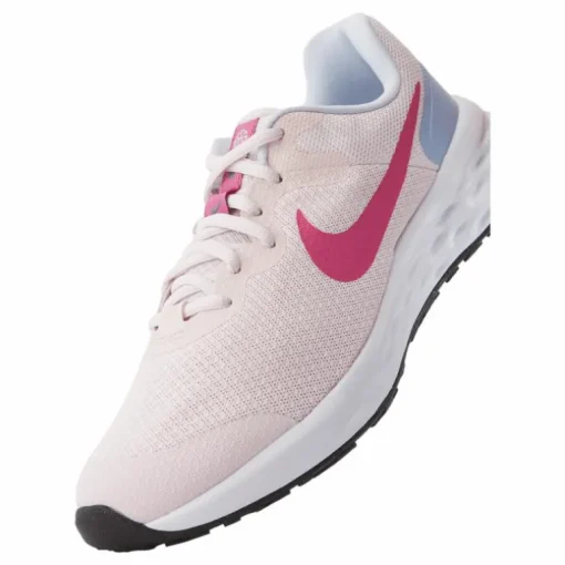 Revolution 6 Big Kids' Road Running Shoes PEARL PINK/COSMIC FUCHSIA-COBALT BLISS