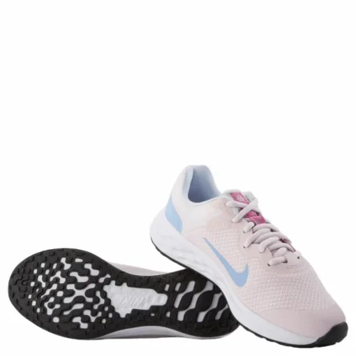 Revolution 6 Big Kids' Road Running Shoes PEARL PINK/COSMIC FUCHSIA-COBALT BLISS