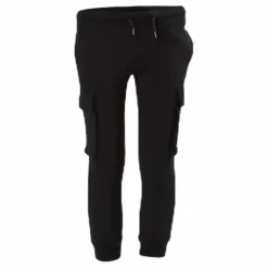 Rib Cuff Pants Junior Black