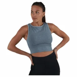 Rib Seamless Top Grey