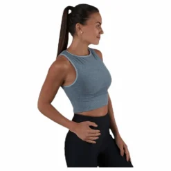 Rib Seamless Top Grey