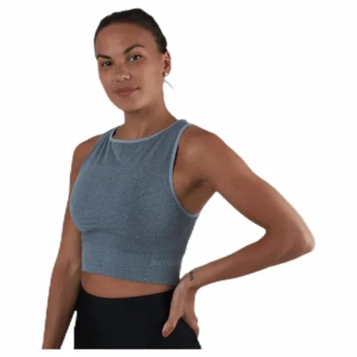 Rib Seamless Top Grey