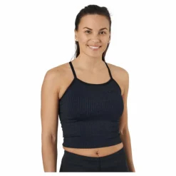 Ribbed Black Sand Melange Seam Black