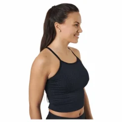 Ribbed Black Sand Melange Seam Black